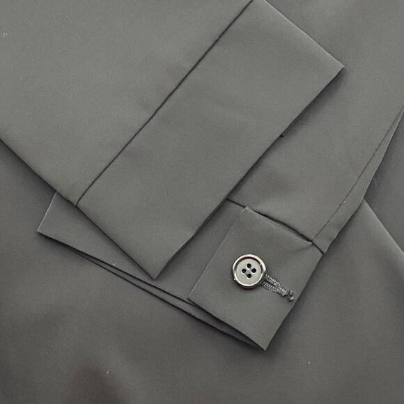 Elm Design Icelandic Artsy Lagenlook Draped Little Black Dress 1 Chic Minimalist - Picture 9 of 10